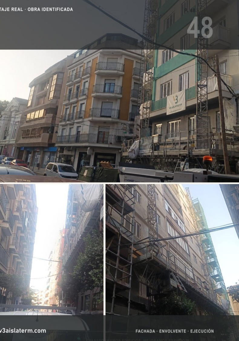 Obra de rehabilitación en Cánovas 66