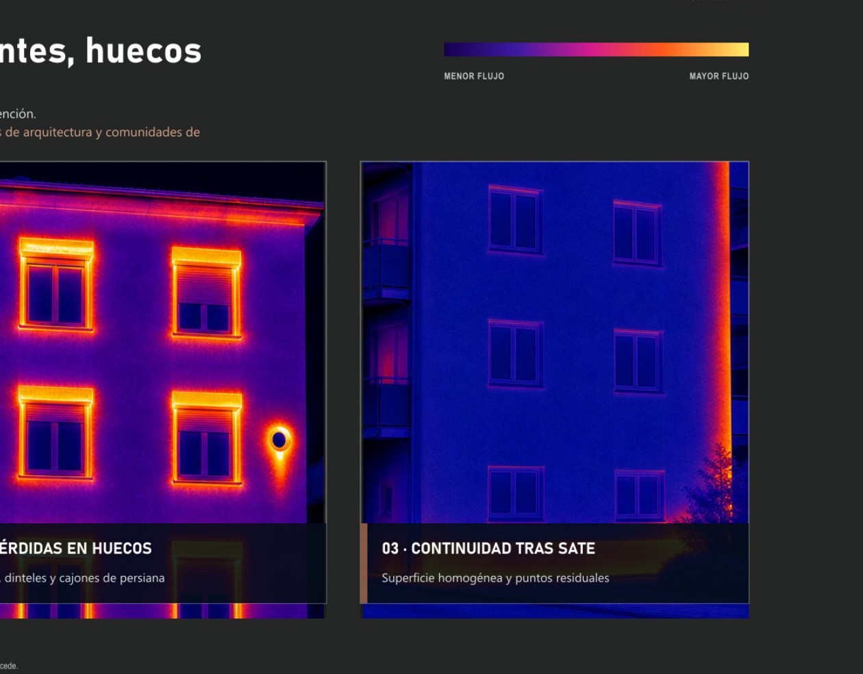 Inspección de edificio mediante dron y cámara térmica